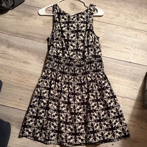 Universal Thread Black and Cream Floral Dress